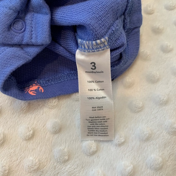 🐳⚓️🦀2pack Rompers, Navy Ocean theme, 3-6M - Picture 16 of 16